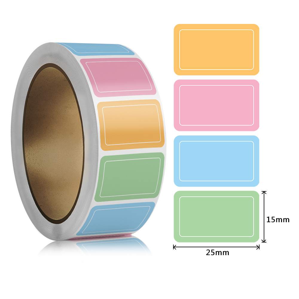 Food Storage Label - 800 Stück wasserfeste, selbstklebende Etikettenaufkleber, bunte