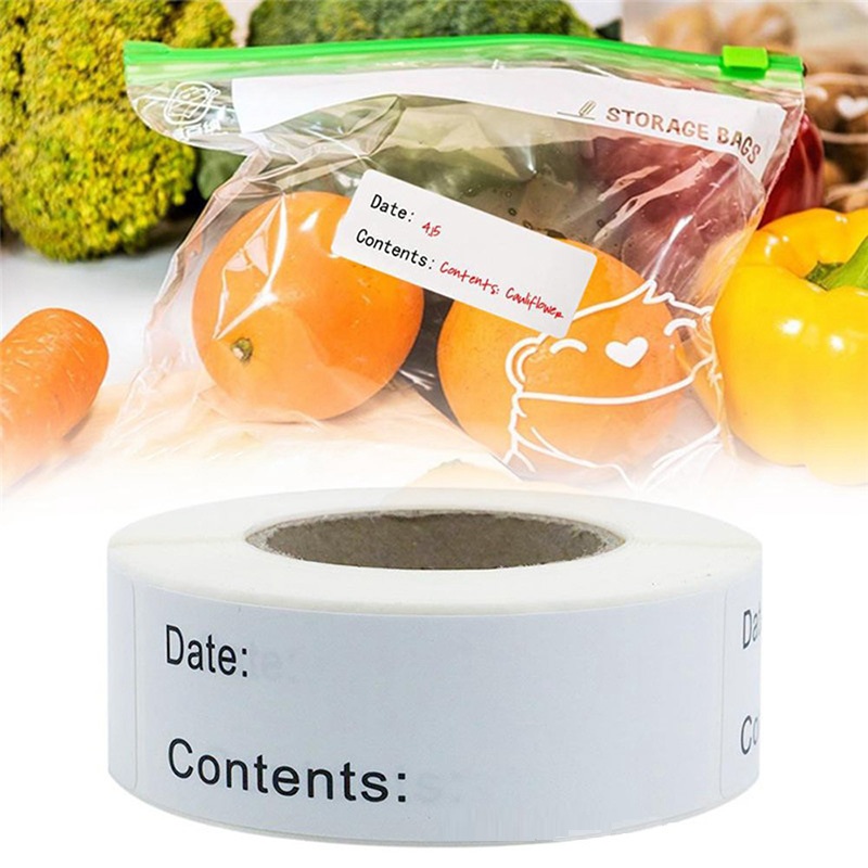 Food Storage Label - Selbstklebendes, abnehmbares Etikett zur Aufbewahrung von