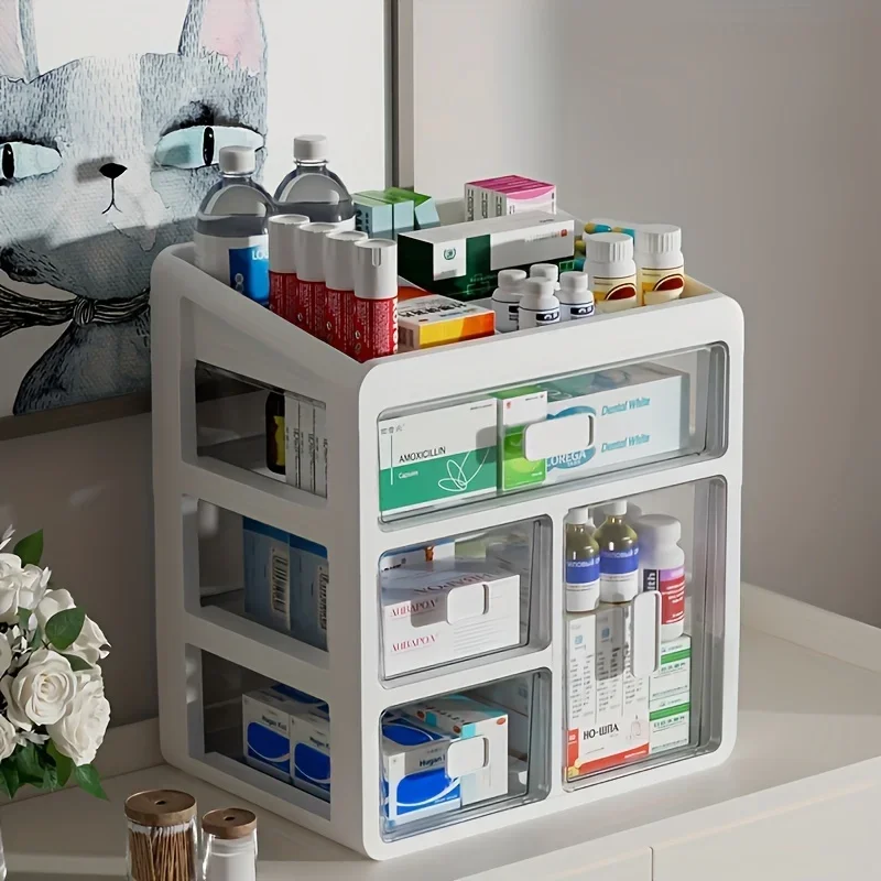 Food Storage Management - 1-Medizinschrank für den Haushalt, Heim-Medizinmanager, Schubladentyp,