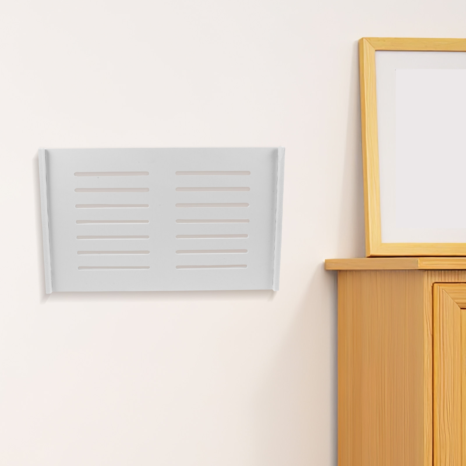 Food Storage Management - Router-Aufbewahrungsschrank, Wandmontage, platzsparend, dekorativ, WLAN-Router-Box, Organizer,
