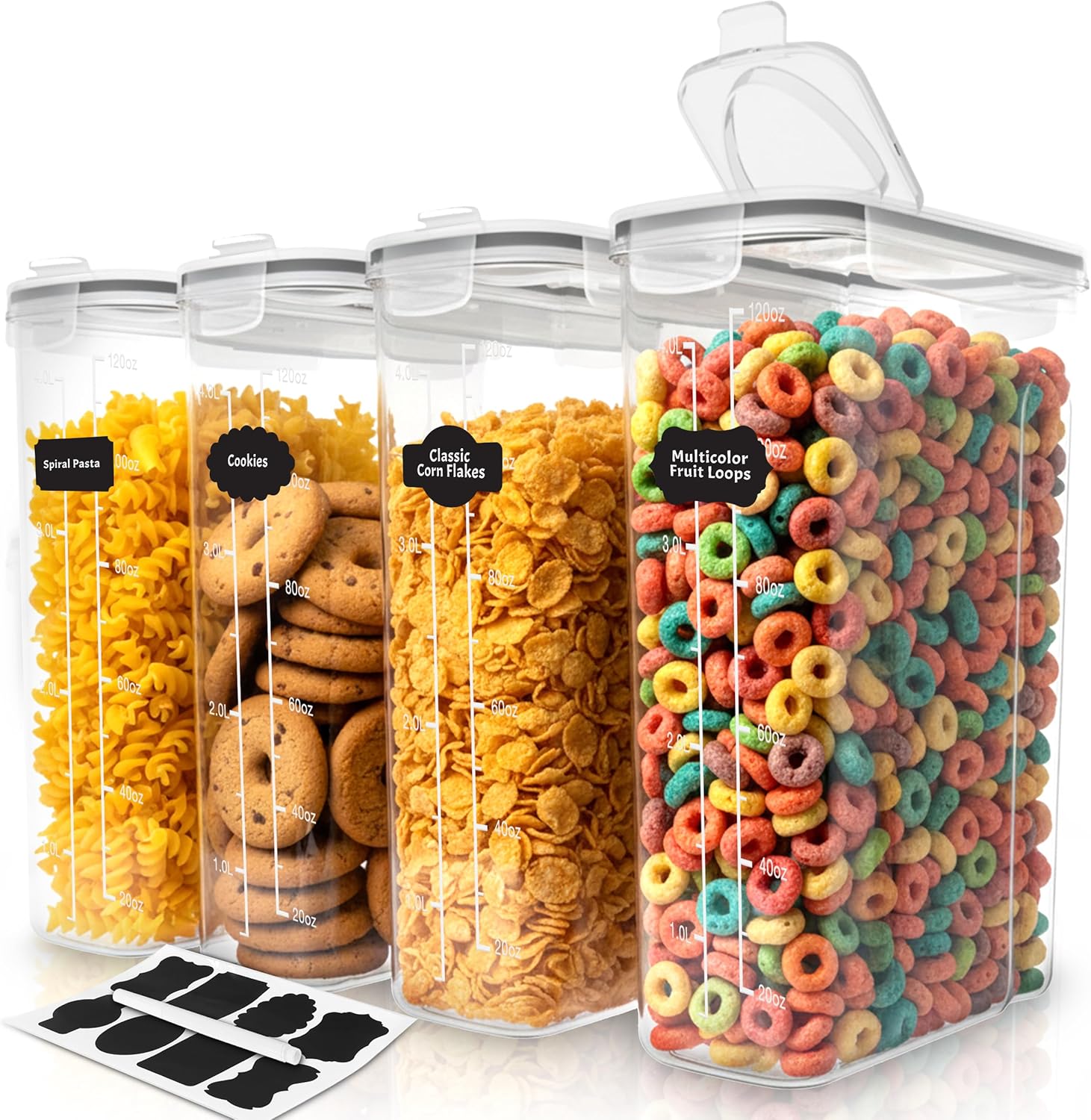 Food Storage For Pantry - Tyrixma Aufbewahrungsbehälter für Getreide mit Deckel