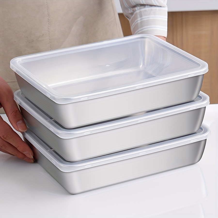 Food Storage For Pantry - 1-3 Stück Edelstahl-Lebensmittelbehälter Luftdicht BPA-frei Küchen-Organizer