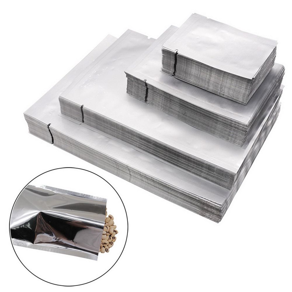 Food Storage Vacuum Seal Bags - 100 Stück Wasserdichte Lebensmittelgeeignete Küchenzubehör-Vakuumversiegelungs-Aufbewahrungsbeutel Aluminiumfolienbeutel
