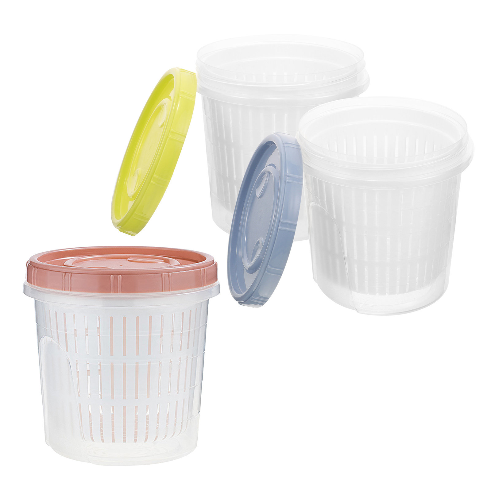 Food Storage Jars - 3 Stück Pickle-Behälter, luftdicht verschlossenes Aufbewahrungsglas