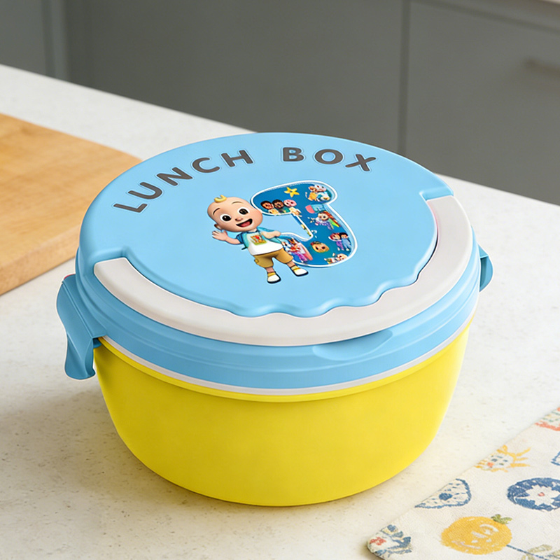 Food Storage Boxes - Cocomelon Lunchboxen, tragbare Bento-Mahlzeitbox für Jungen,