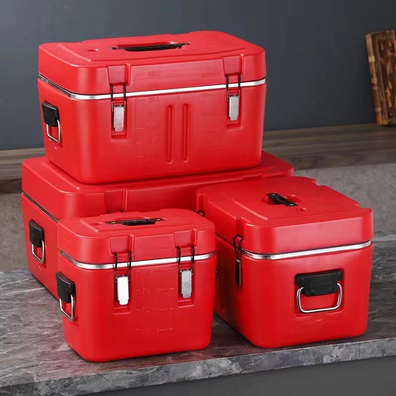 Food Storage To Keep Warm - 4-teiliges Set Edelstahl Isolierte Metall-Kühlbox Lebensmittelwärmer