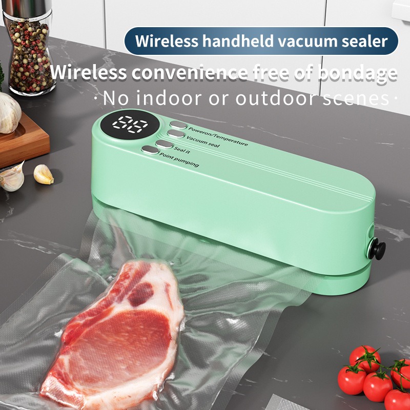 Food Storage Vacuum Seal Bags - Elektrische Vakuumierer Lebensmittel Clip Sealer Tragbare