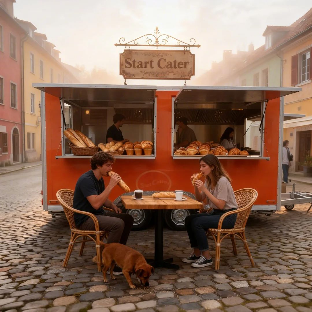 Food Quality Storage And Transport - Outdoor Market Vending Food Cart, faltbar,