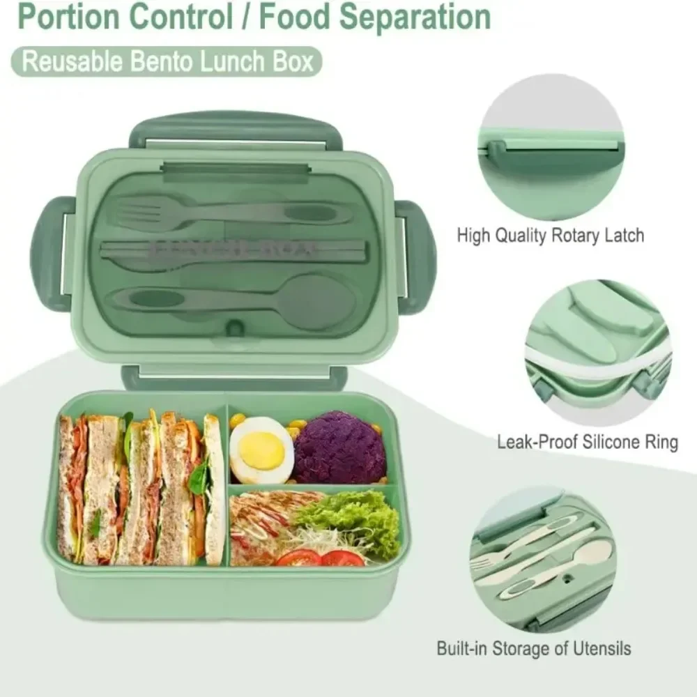 1200ML Bento-Lunchbox für Erwa – Food Storage Microwave Safe Bewertung und Preis