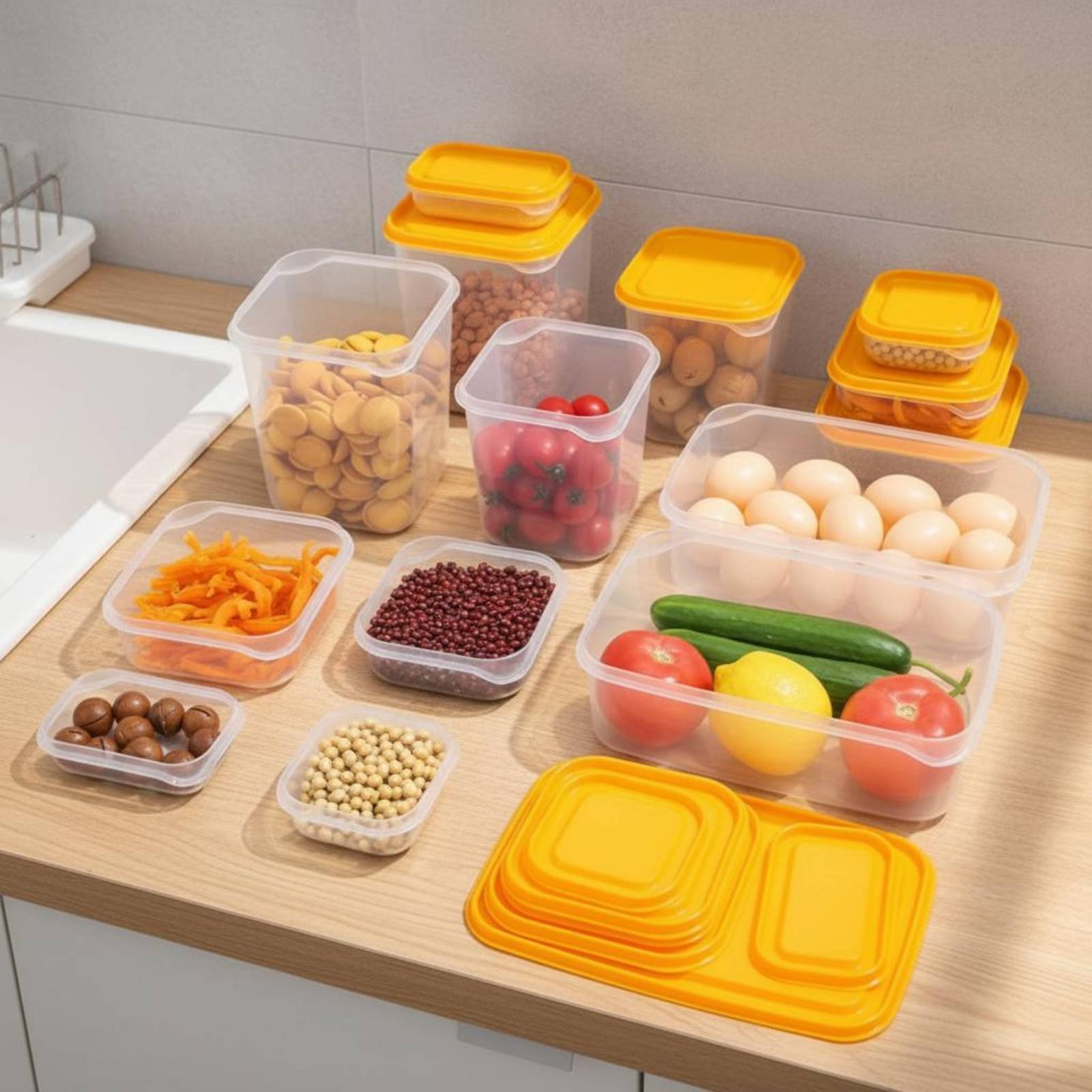17-teiliges Kühlschrank-Aufbew – Food Storage Boxes Bewertung und Preis