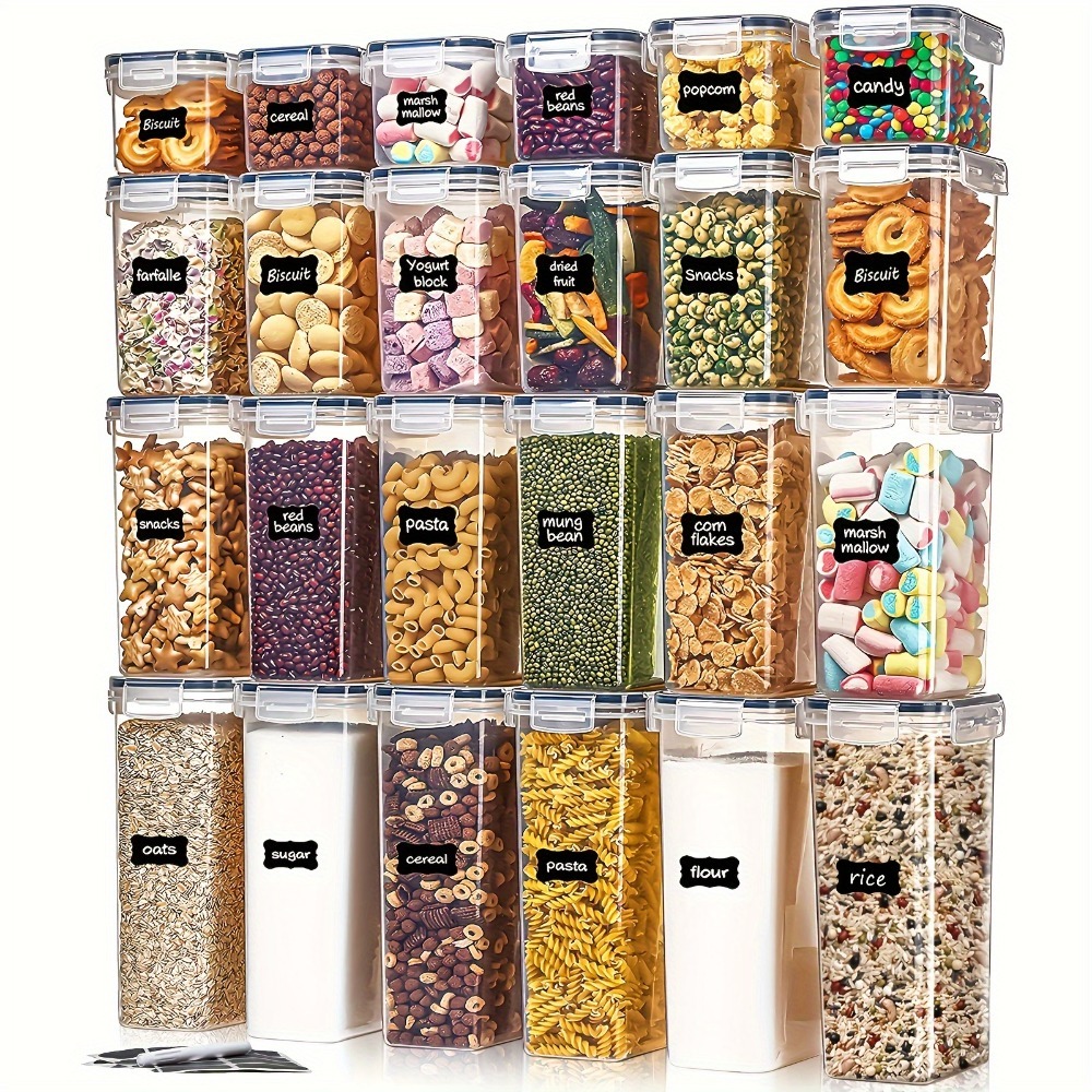 24-teiliges Lebensmittel-Aufbe – Food Storage Jars Bewertung und Preis