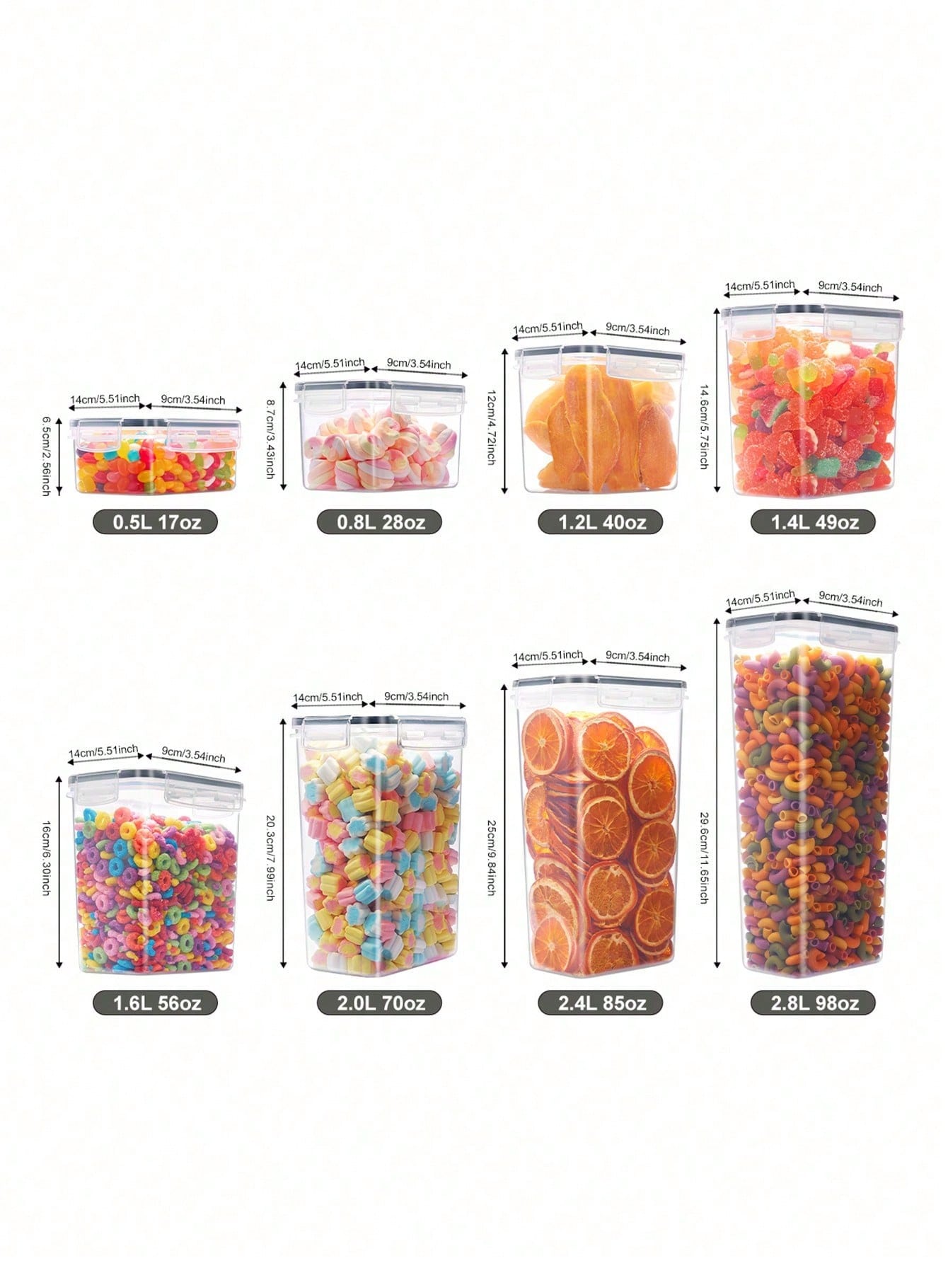 48 Stück luftdichte Lebensmitt – Food Storage For Pantry Bewertung und Preis