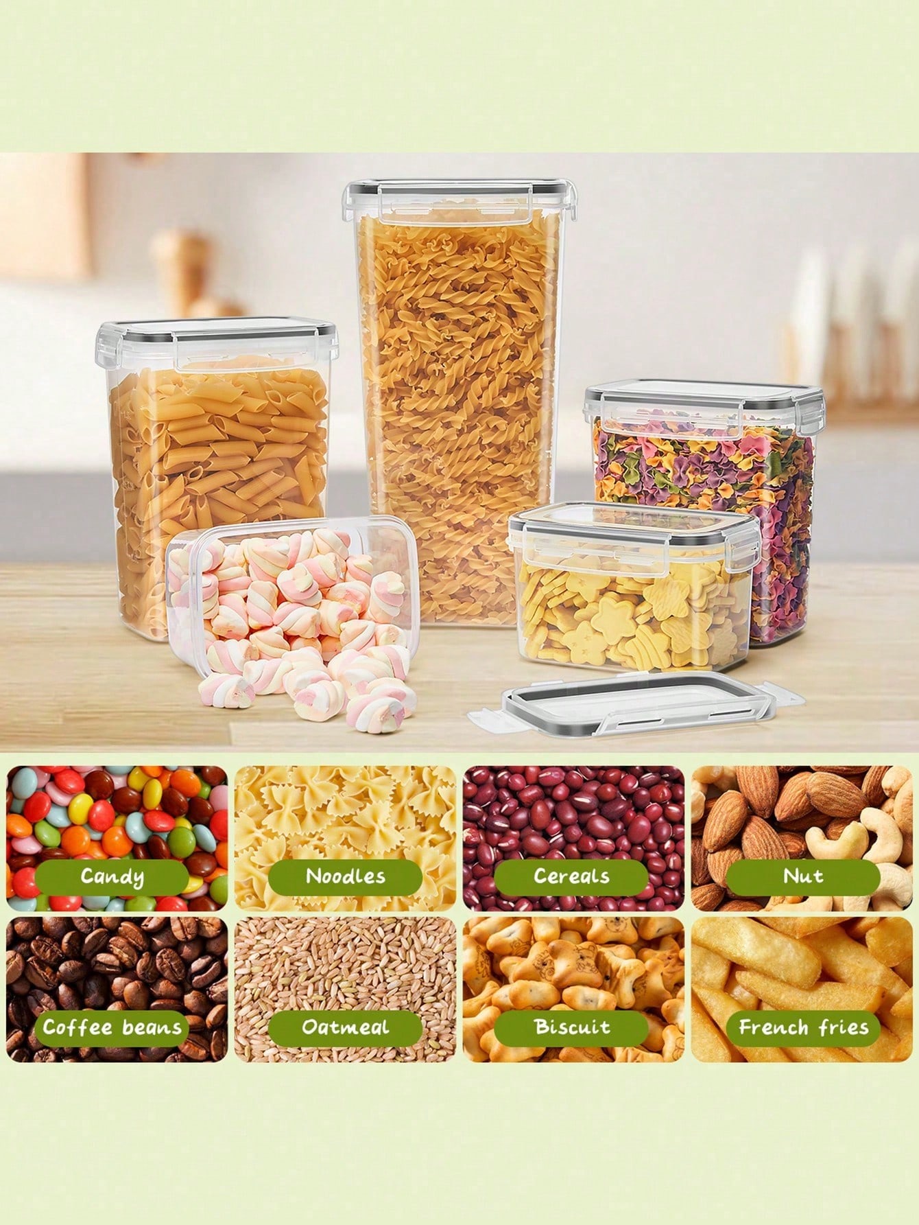 48 Stück luftdichte Lebensmitt – Food Storage For Pantry Bewertung und Preis