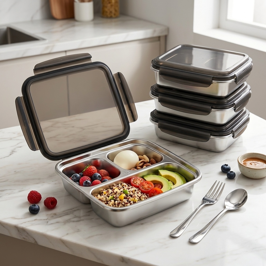 Großer Lunchbehälter mit Decke – Food Storage Microwave Safe Bewertung und Preis