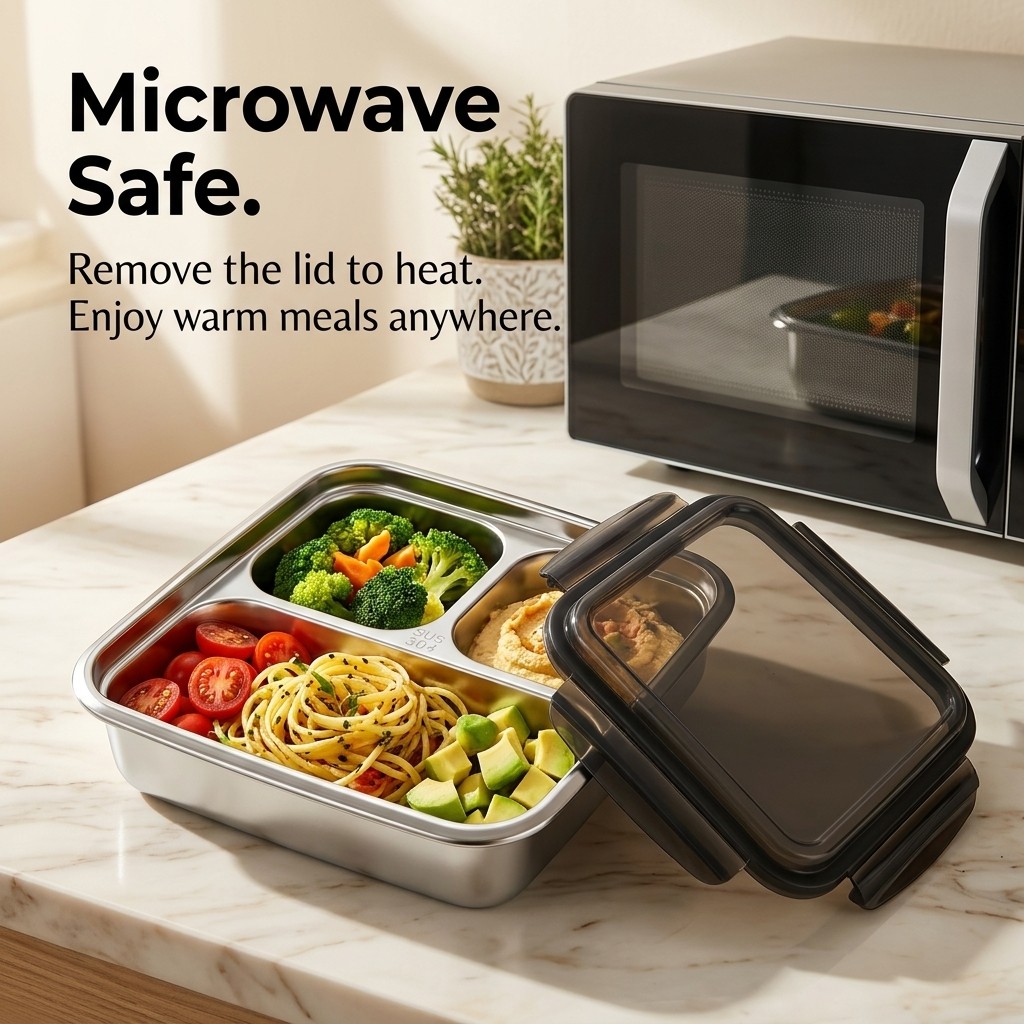 Großer Lunchbehälter mit Decke – Food Storage Microwave Safe Bewertung und Preis