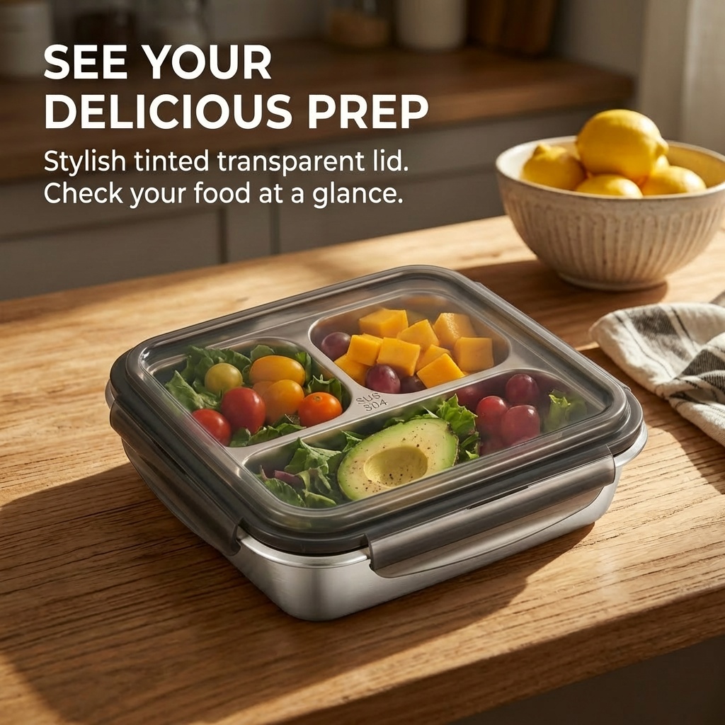 Großer Lunchbehälter mit Decke – Food Storage Microwave Safe Bewertung und Preis