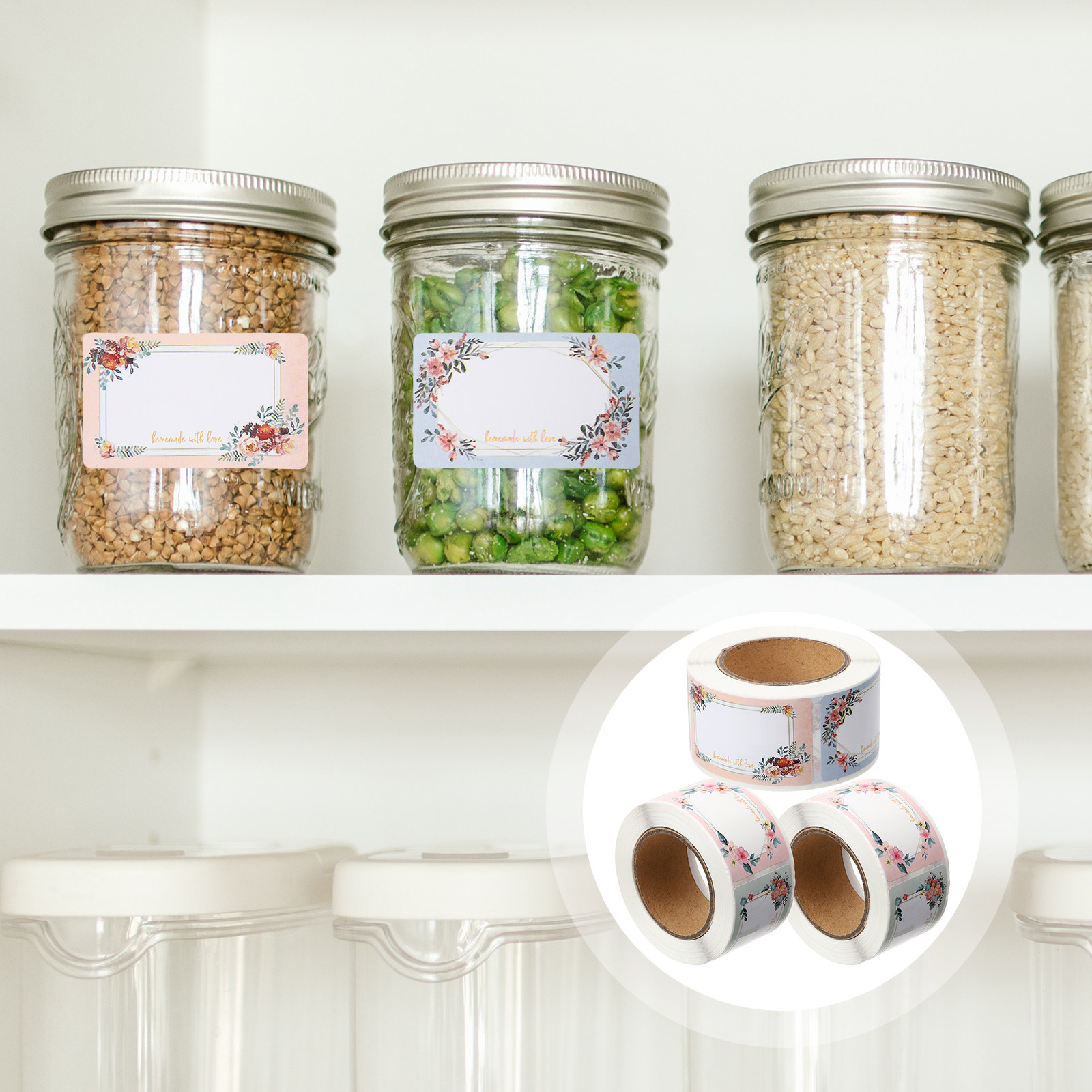 3 Rollen leere Namensetiketten – Food Storage Label Bewertung und Preis