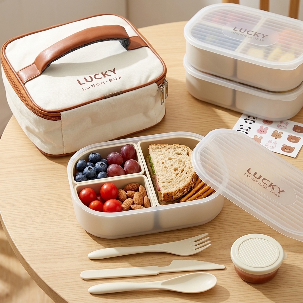 Tragbarer, unterteilter Kunsts – Food Storage Microwave Safe Bewertung und Preis