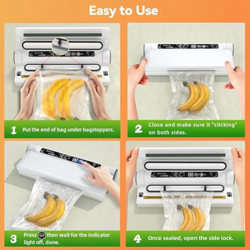 M10K Lebensmittel-Vakuumierger – Food Storage Vacuum Seal Bags Bewertung und Preis