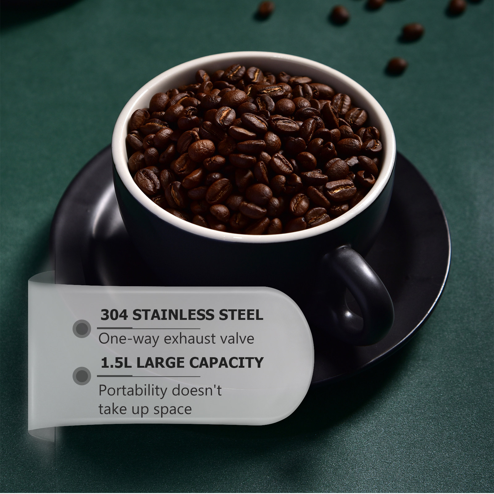 1 Stück Kaffeebohnen-Aufbewahr – Food Storage Jars Bewertung und Preis