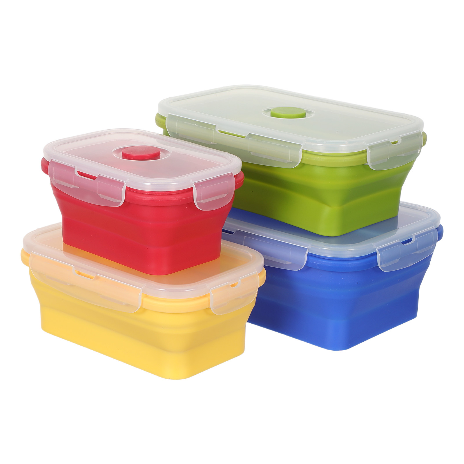 4 Stück faltbare Silikon-Lunch – Food Storage Silicone Bewertung und Preis