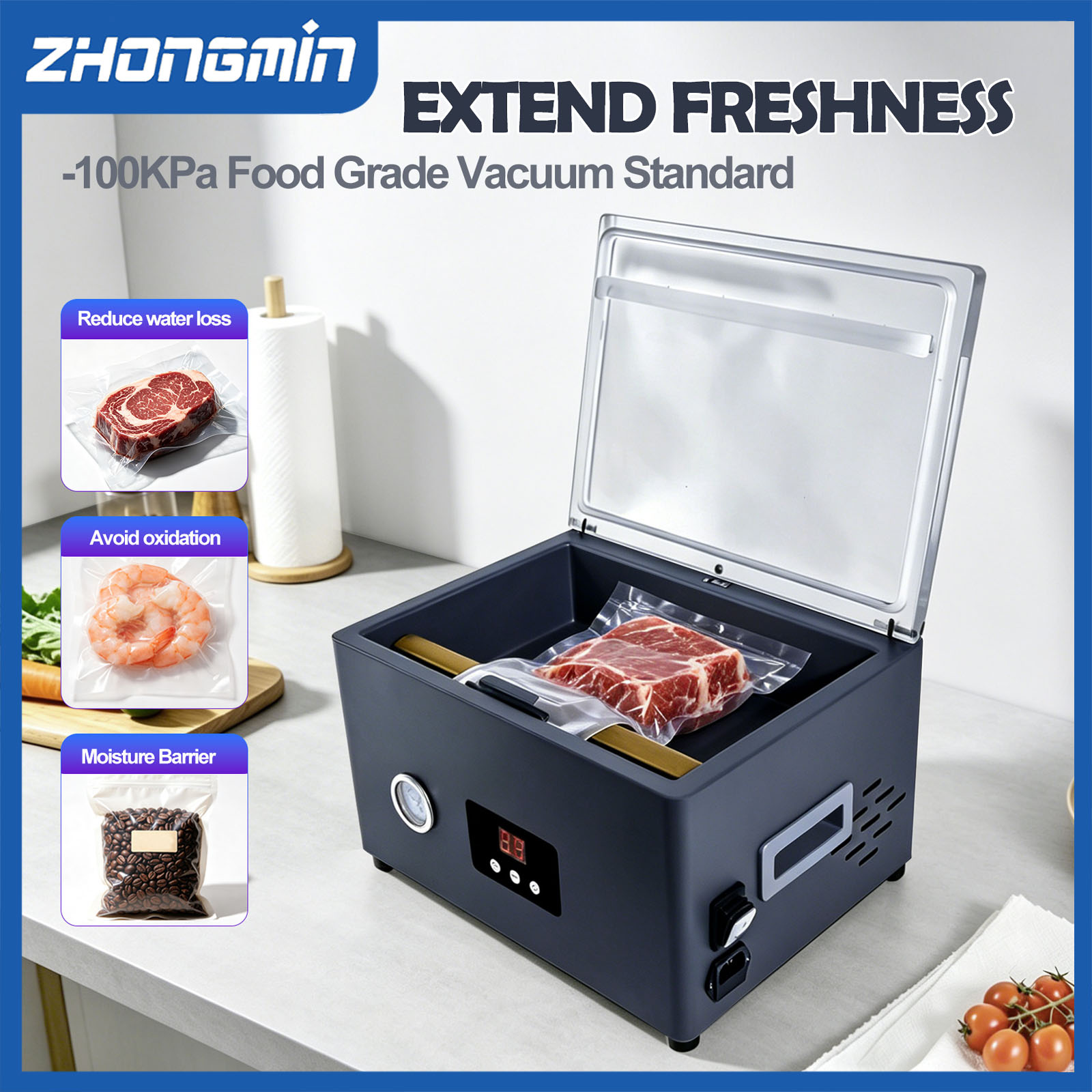 ZM-CVS300 Lebensmittel-Vakuumi – Food Storage Vacuum Bewertung und Preis