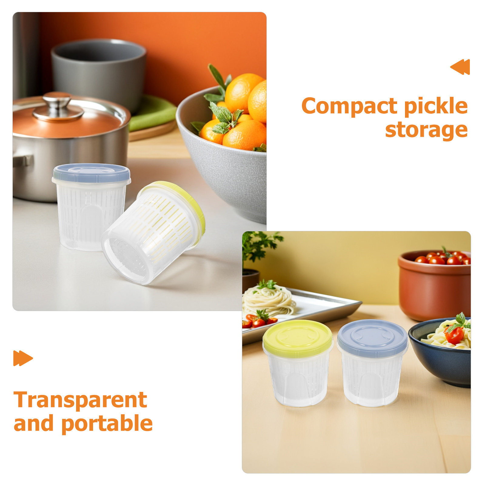 3 Stück Pickle-Behälter, luftd – Food Storage Jars Bewertung und Preis