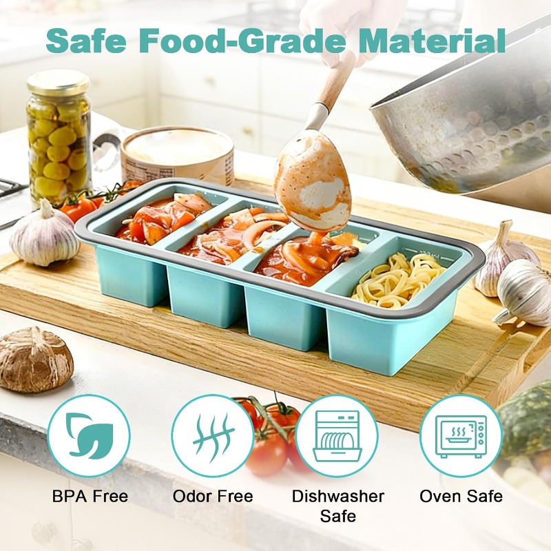 Silikon-Gefrierformen mit Deck – Food Storage Silicone Bewertung und Preis
