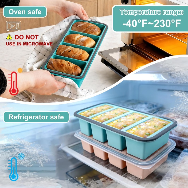 Silikon-Gefrierformen mit Deck – Food Storage Silicone Bewertung und Preis