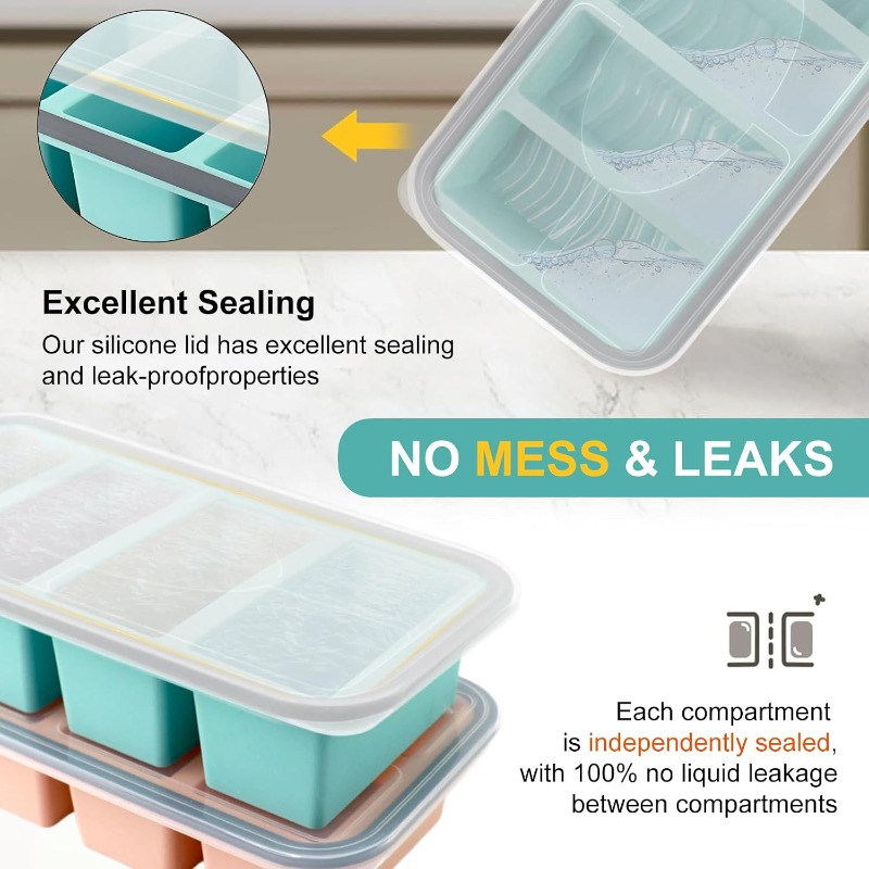 Silikon-Gefrierformen mit Deck – Food Storage Silicone Bewertung und Preis