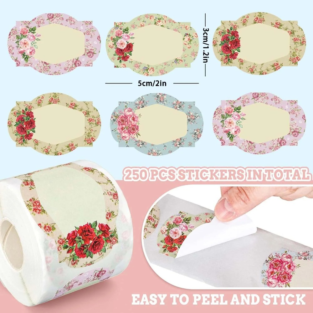 250 Stück Blumen-Namensetikett – Food Storage Label Bewertung und Preis