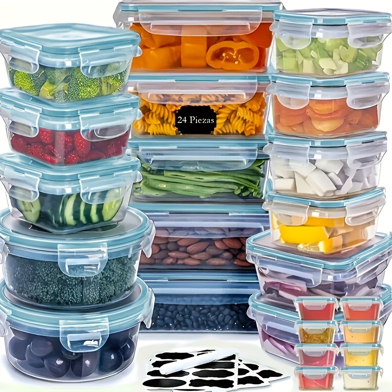48-teiliges BPA-freies Lebensm – Food Storage Airtight Bewertung und Preis