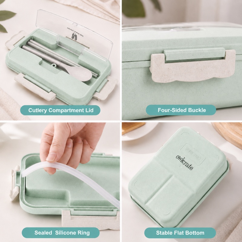 Weizenstroh-Lunchbox, mikrowel – Food Storage Microwave Safe Bewertung und Preis